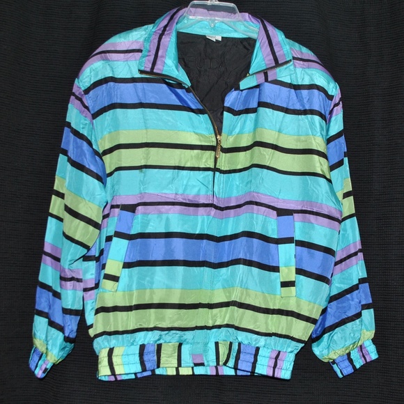 Vintage Fuda International Silk Windbreaker Jacket - Picture 1 of 7